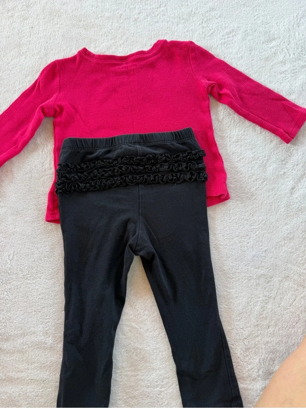 Old Navy Bright Pink Ribbed Knit Top Size 18-24M